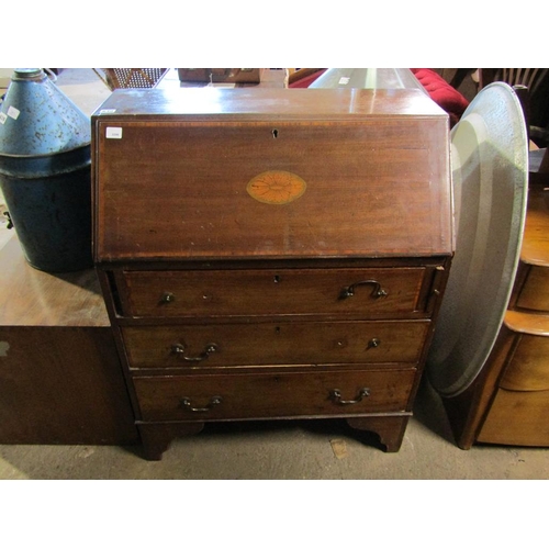 640 - EDWARDIAN INLAID BUREAU