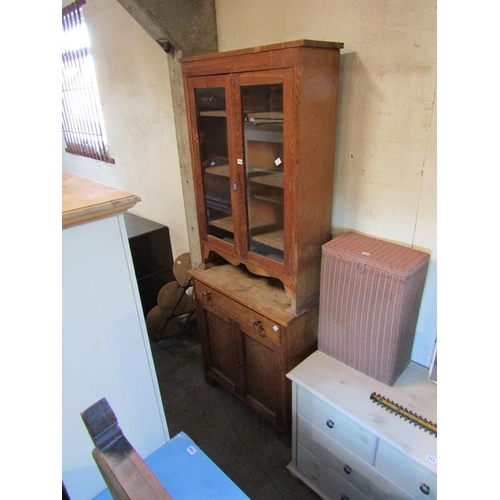 713 - ART NOUVEAU OAK DRESSER