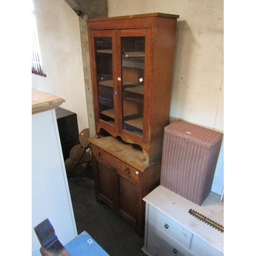 713 - ART NOUVEAU OAK DRESSER