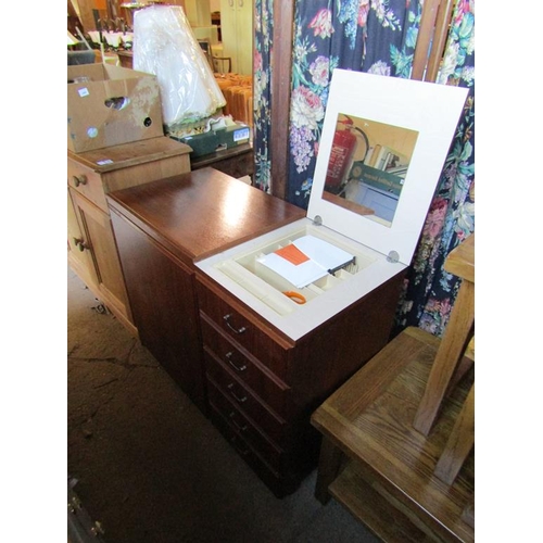 735 - SEWING CABINET