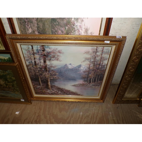 178 - TWO FRAMED OILS - WOODLAND LAKES