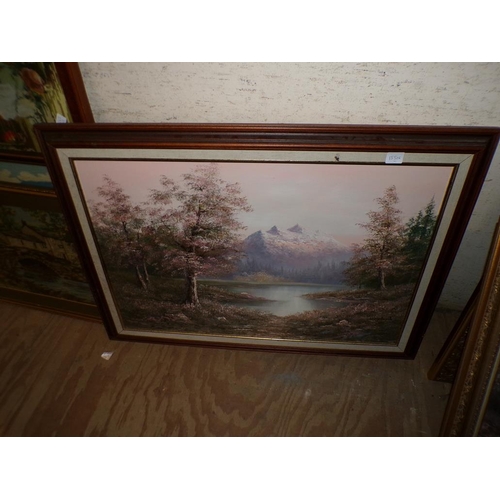 178 - TWO FRAMED OILS - WOODLAND LAKES