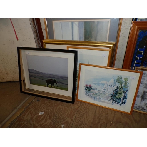 181 - QTY OF FRAMED PICTURES AND PRINTS