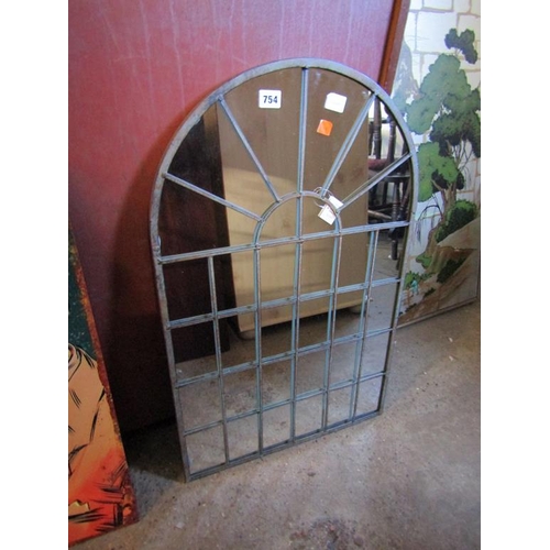 754 - METAL FRAMED MIRROR