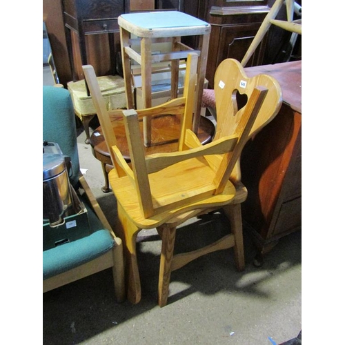 845 - TWO PINE CHAIRS