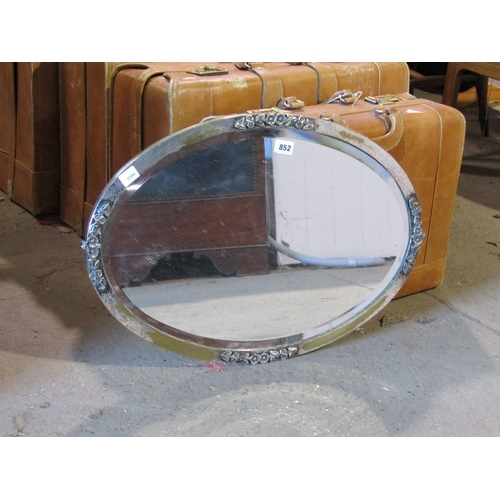 852 - METAL FRAMED MIRROR