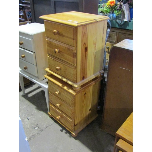 854 - TWO BEDSIDE CHESTS