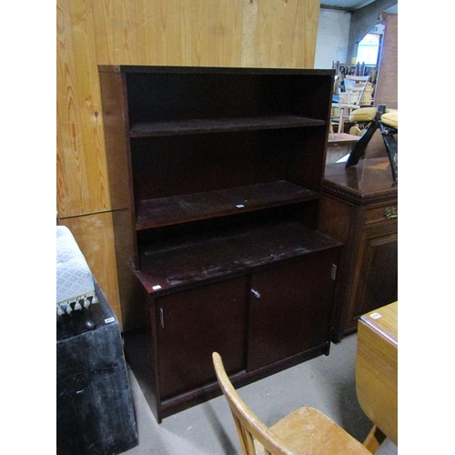 898 - MAHOGANY CUPBOARD