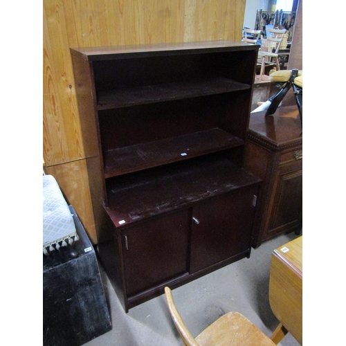 898 - MAHOGANY CUPBOARD