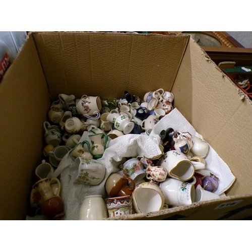 516 - BOX OF MINIATURE JUGS