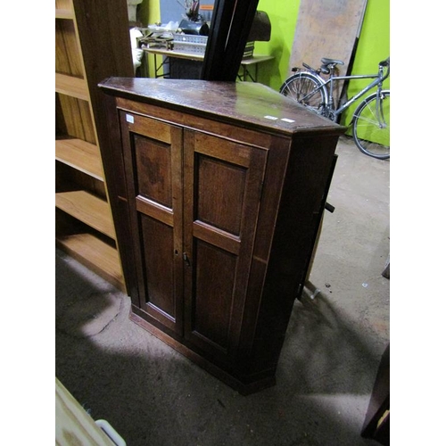 903 - GEORGIAN OAK CORNER CABINET