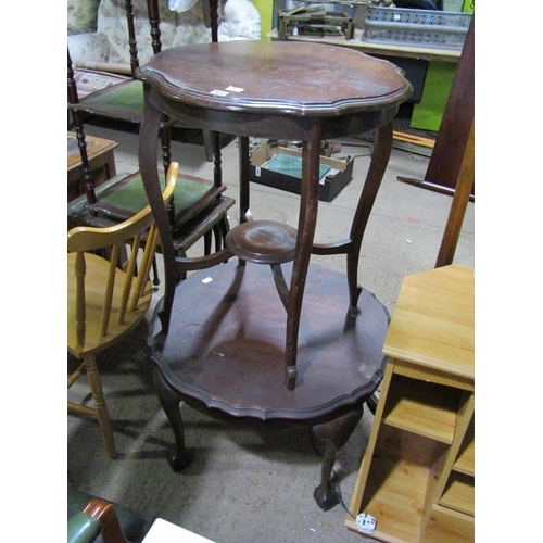 906 - TWO MAHOGANY OCCASIONAL TABLES