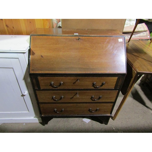 910 - EDWARDIAN INLAID BUREAU