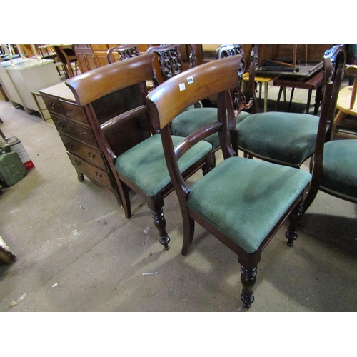 954 - TWO VICTORIAN MAHOGANY DINING CHAIRS