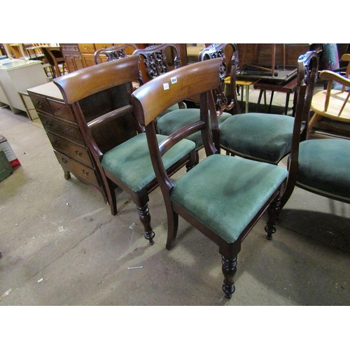 954 - TWO VICTORIAN MAHOGANY DINING CHAIRS