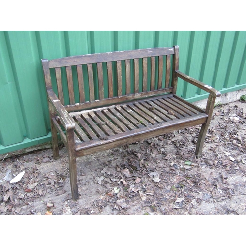 963 - WOODEN GARDEN BENCH