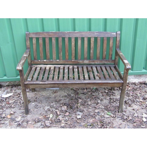 963 - WOODEN GARDEN BENCH