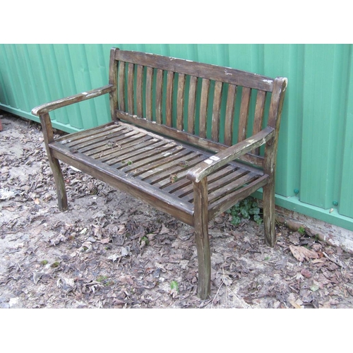 963 - WOODEN GARDEN BENCH