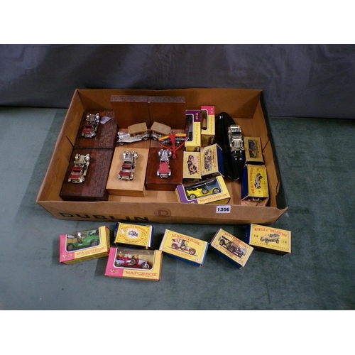 1306 - COLLECTION OF DIECAST VEHICLES - YESTERYEAR AND MATCHBOX