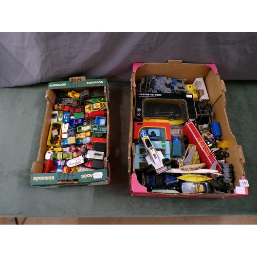 1361 - TWO BOXES OF MIXED MODEL VEHICLES - VARIOUS MAKERS