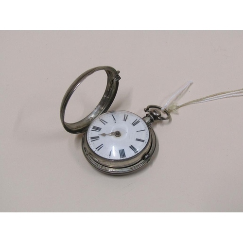 1520 - VICTORIAN SILVER VERGE POCKET WATCH