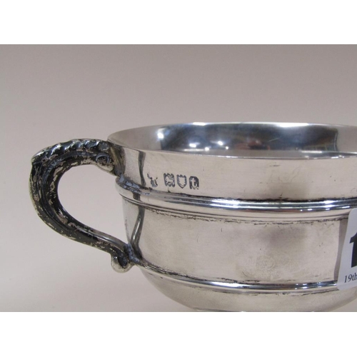 1605 - EDWARDIAN TWO HANDLED SILVER TROPHY CUP, LONDON 1914, 4.4ozt