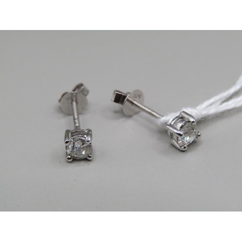 1626 - 18CT WHITE GOLD OLD CUT DIAMOND STUDS