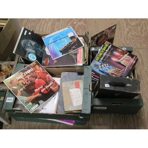 265 - FIVE BOXES OF MIXED RECORDS