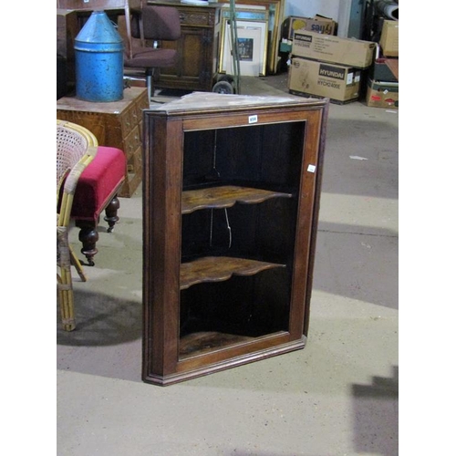 656 - OAK CORNER CUPBOARD