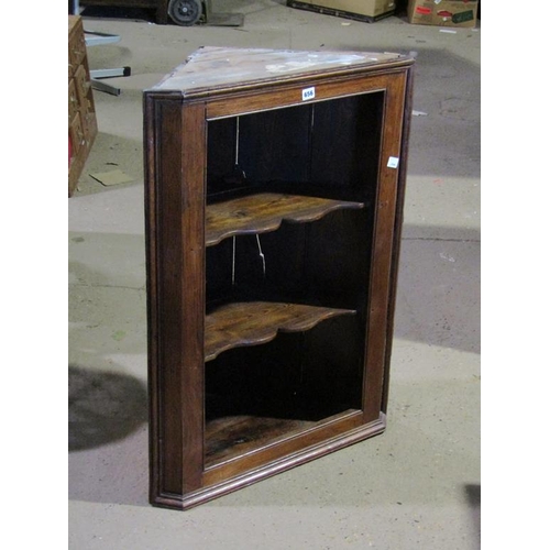 656 - OAK CORNER CUPBOARD