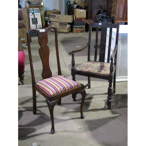 665 - TWO DINING CHAIRS