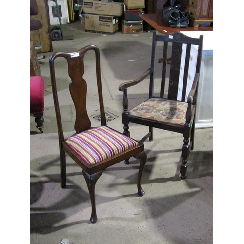 665 - TWO DINING CHAIRS