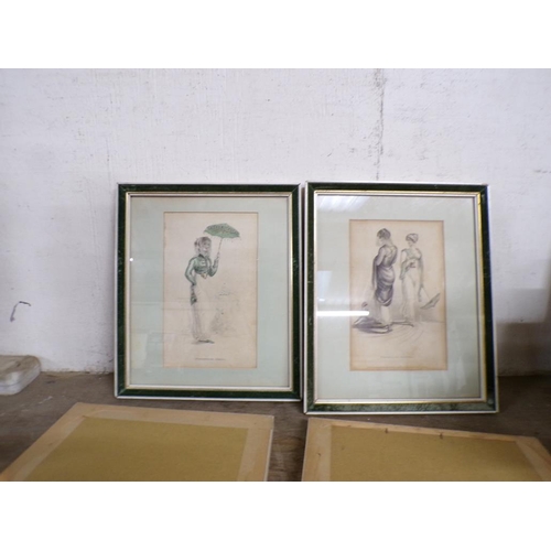 15 - FRAMED FASHION ENGRAVINGS