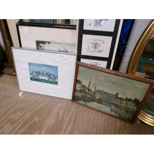 172 - FRAMED ENGRAVINGS AND PRINTS ETC