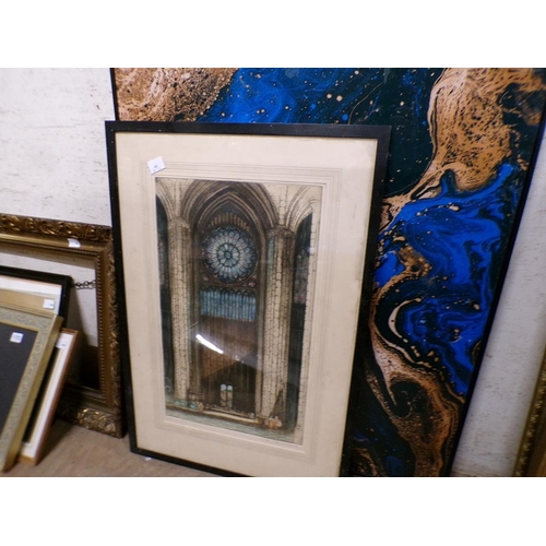 172 - FRAMED ENGRAVINGS AND PRINTS ETC