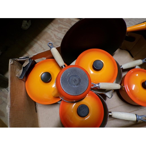 188 - LE CREUSET PANS AND POTS