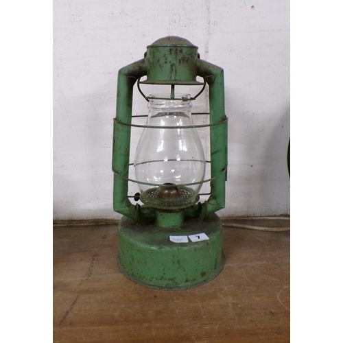 7 - VINTAGE PARAFFIN LAMP