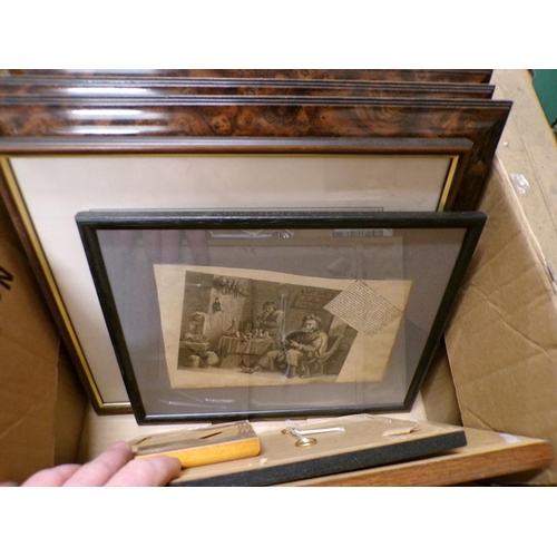 210 - BOX OF ENGRAVINGS AND PRINTS