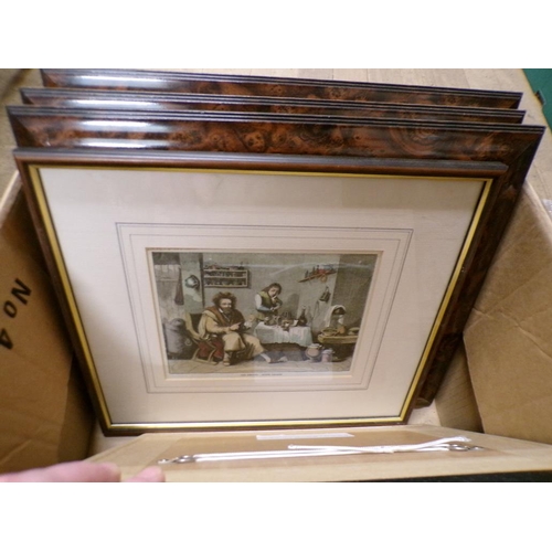 210 - BOX OF ENGRAVINGS AND PRINTS