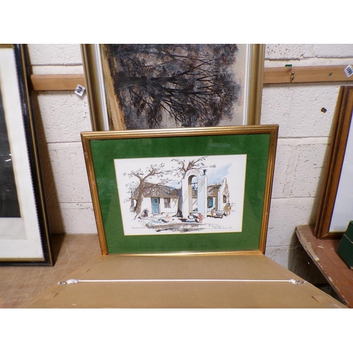 373 - COLLECTION OF FRAMED OILS AND PRINTS