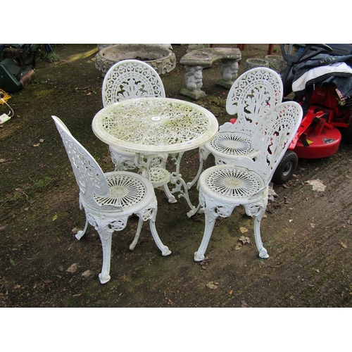 1050 - GARDEN TABLE AND CHAIRS