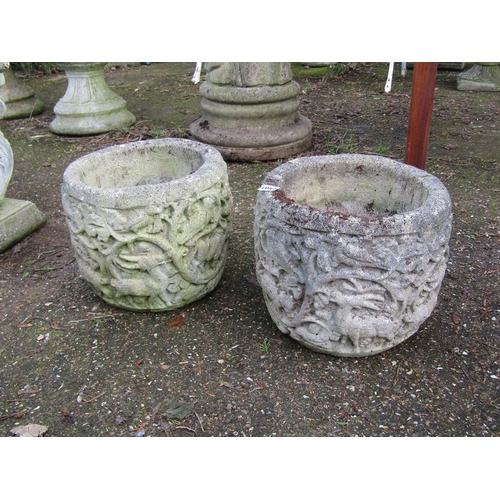 1054 - TWO GARDEN POTS