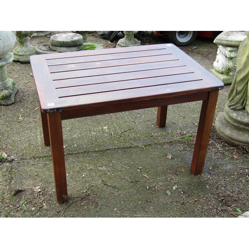 1063 - WOODEN GARDEN TABLE