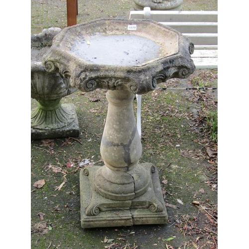 1070 - CONCRETE BIRD BATH