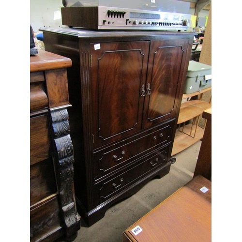 616 - REPRODUCTION MAHOGANY CUPBOARD