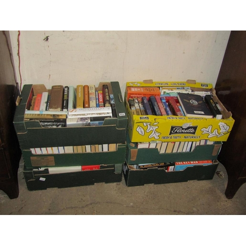 711 - SIX BOXES OF BOOKS