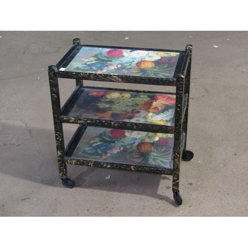 868 - PAINTED TEA TROLLEY