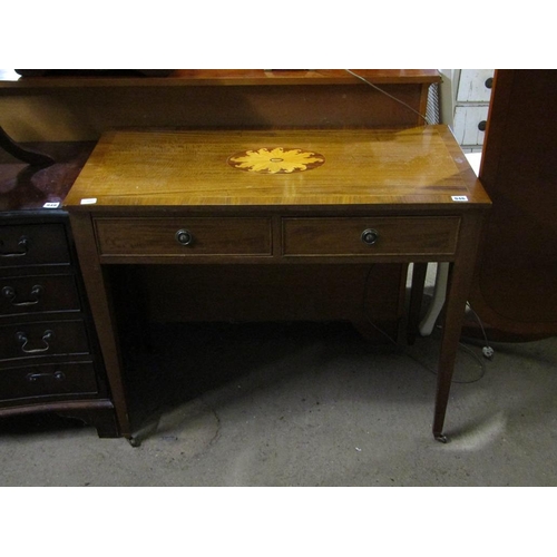 946 - REPRODUCTION INLAID SIDE TABLE