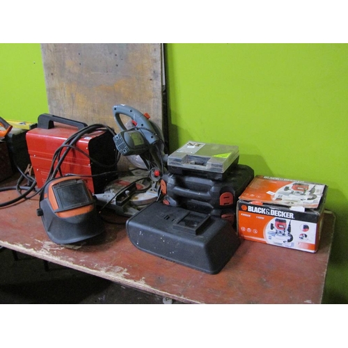 970 - WELDER, DISC SAW, ROUTER ETC.