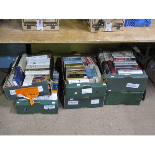 977 - SIX BOXES OF MIXED BOOKS